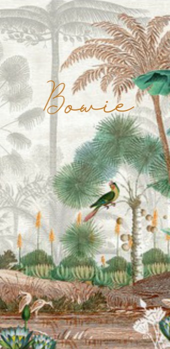 Geboortekaartje jungle botanisch