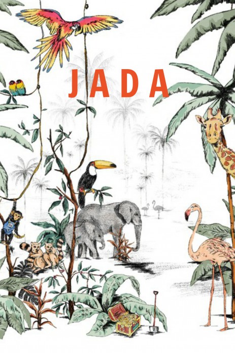 Geboortekaartje 'Jungle Tonal' van Annet Weelink Design