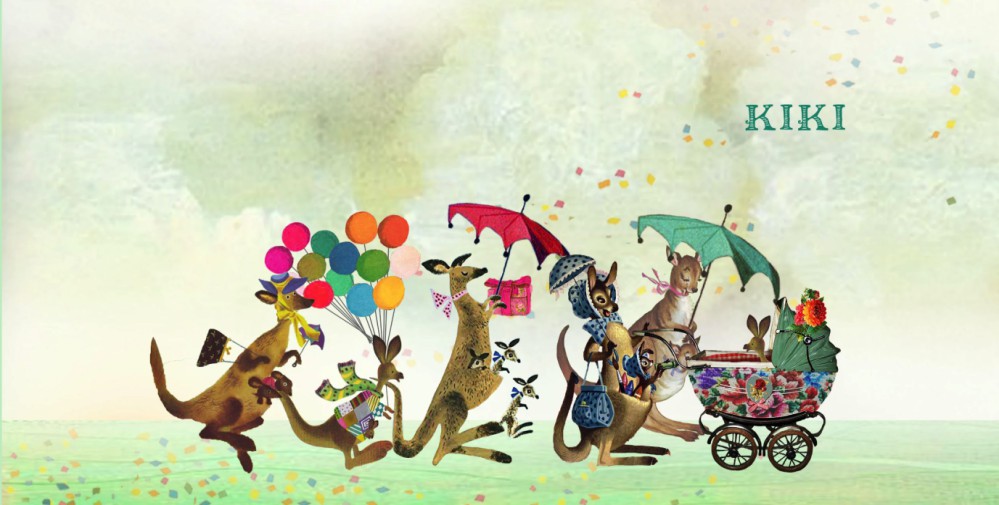 Geboortekaartje met kangoeroe