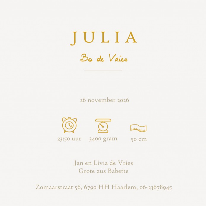 Geboortekaartje gekleurde bollen met folie. De cirkels zijn zelf in kleur te variëren zodat jij jouw geboortekaartje precies kunt maken zoals jij dat wil. Beetje modern maar door de kleurkeuze ook heel lief en hip.