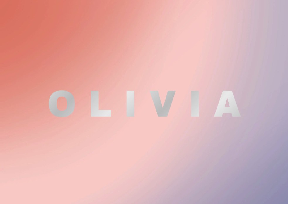 Geboortekaartje kleurverloop pastel met foliedruk