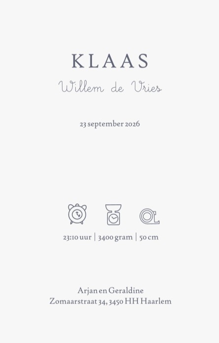 Geboortekaartje met handgetekende leeuw in hippe kleuren. Het lijkt op een knuffel leeuw maar is vooral hip en trendy als illustratie voor op jullie geboortekaartje. Vele verschillende ontwerpen beschikbaar op allerlei formaten en papiersoorten.