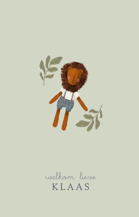 Geboortekaartje leeuw