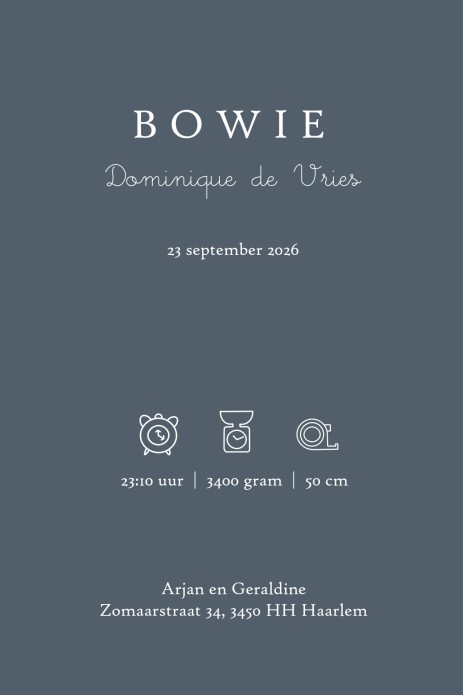 Een heel stijlvol geboortekaartje met handgetekende bosdieren. Gezien bij Maenmeisje! Stijlvol en klassiek geboortekaartje met een persoonlijke stijl. Unieke lijntekeningen voor een rustig en sereen geboortekaartje. In de beeldbank staan nog veel meer afb