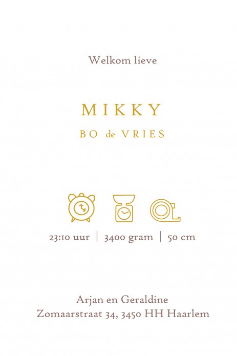 Bijzonder geboortekaartje lijntekening van ouder met kind. Er is keuze in 4 soorten foliedruk, zilver, goud, koper en rosegoud. Vraag eens een gratis proefkaart aan en bekijk zelf eens de prachtige kwaliteit van het geboortekaartje. Een unieke aankondigin