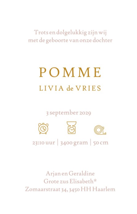 Geboortekaartje met overleden broertje of zusje, want zij horen er bij. Het hele gezin staat op het geboortekaartje met maan en sterren. Uniek met de hand getekend. Je kunt zelf de samenstelling van jouw gezin op de kaart plaatsen. Bestel eens een gratis 