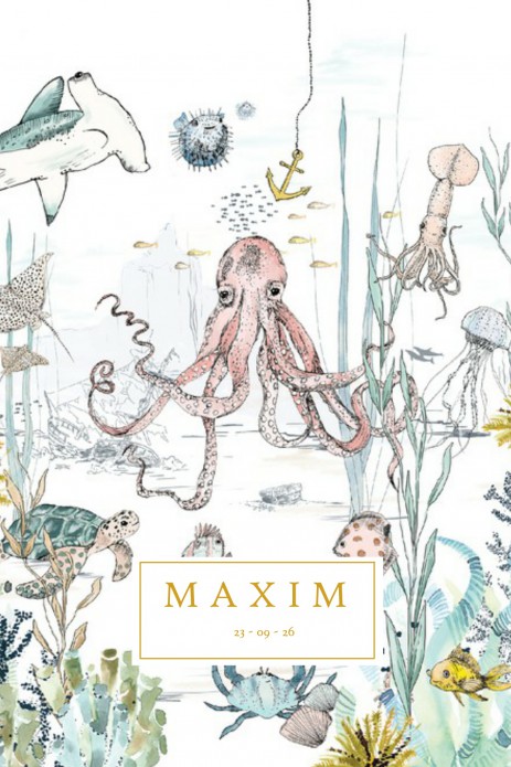 Geboortekaartje 'Underwater Wonders' van Annet Weelink Design