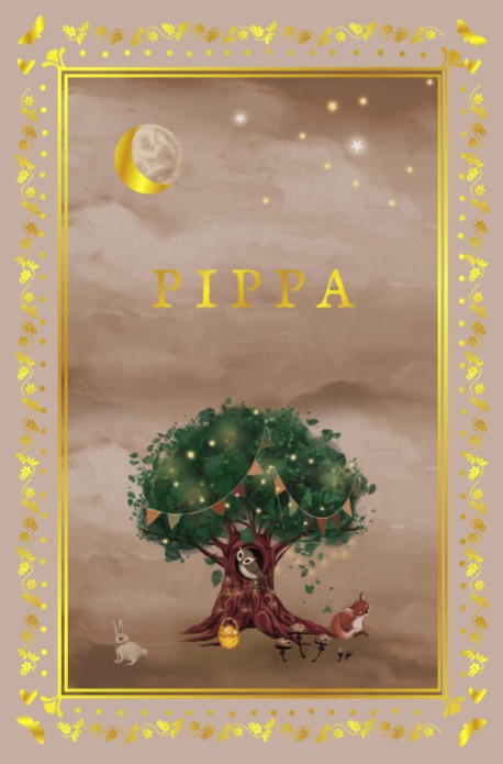 Geboortekaartje magische boom met vosje met illustratief kader. Een origineel geboortekaartje waar je zelf nog van alles aan kan veranderen. Met de editor tool ben je zelf de baas en kun je je geboortekaartje zelf ontwerpen.