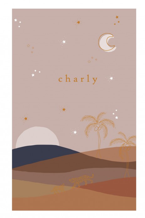 Geboortekaartje Marokkaans landschap