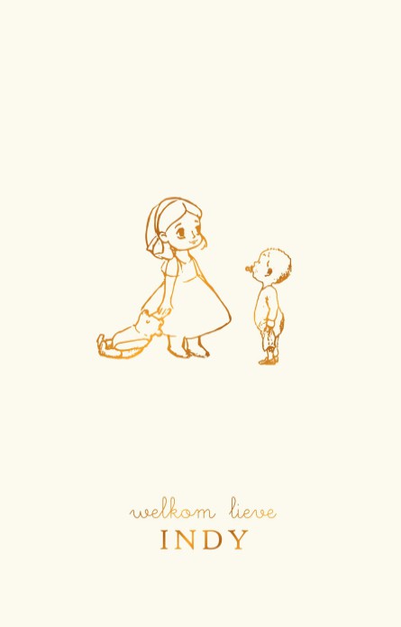 Geboortekaartje meisje met Winnie the Pooh