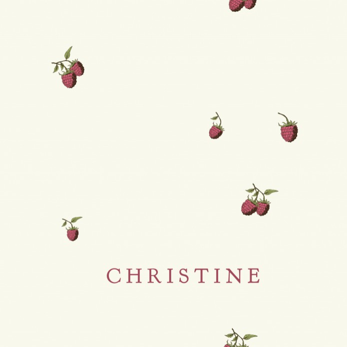 Geboortekaartje met framboosjes