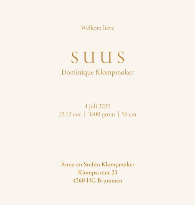 Geboortekaartje mozeswiegje met baby. Een dromerig en romantisch geboortekaartje dat ook aan te passen is naar een meisje of neutraal. Het mandje met baby is met de hand geschilderd.