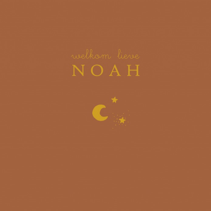 Geboortekaartje met sterretjes