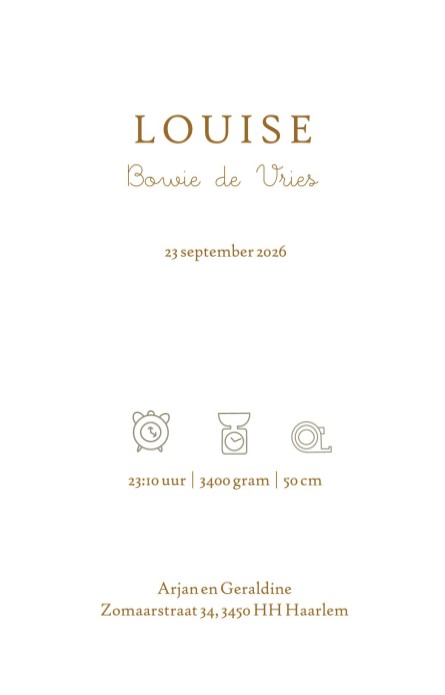 Een heel stijlvol geboortekaartje met illustratie van twee muisjes in hippe kleuren. Minimalistisch en toch ook illustratief geboortekaartje. Bestel eens een gratis proefdruk.