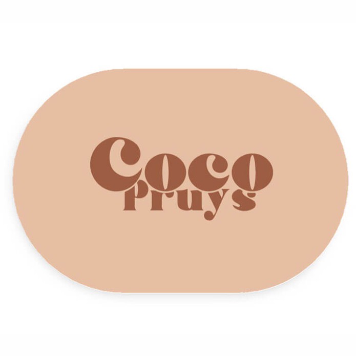 Ovaal geboortekaartje color splash grafisch