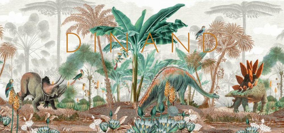 Geboortekaartje prehistorie met dinosauriërs