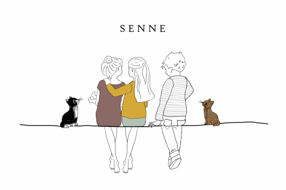 Geboortekaartje met twee moeders en een vader