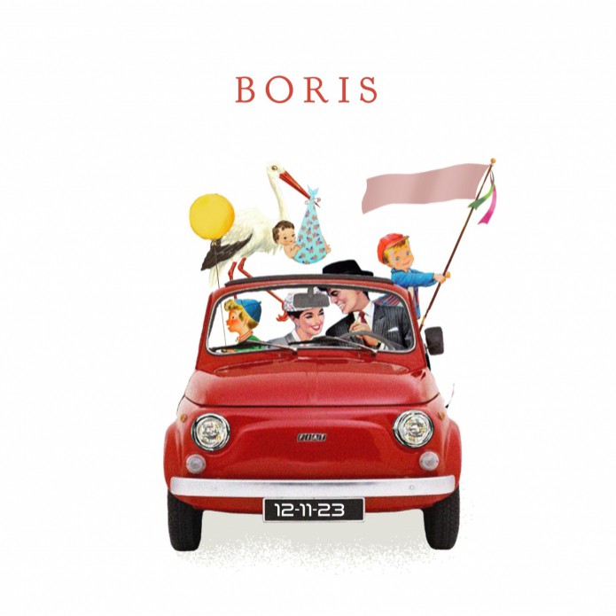 Geboortekaartje avontuur Fiat 500