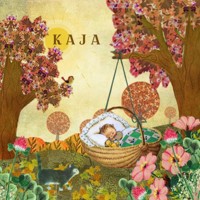 Geboortekaartje retro herfst landschap