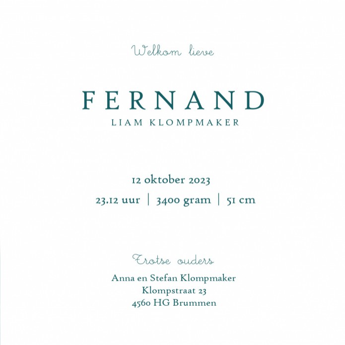 Retro geboortekaartje met vosjes in een bootje. De vissen zwemmen er onderdoor. Prachtig wanneer je houdt van symboliek in jouw geboortekaartje. Retro geboortekaartje wat prachtig illustratief is en toch ook sereen en rustig. Origineel geboortekaartje, be