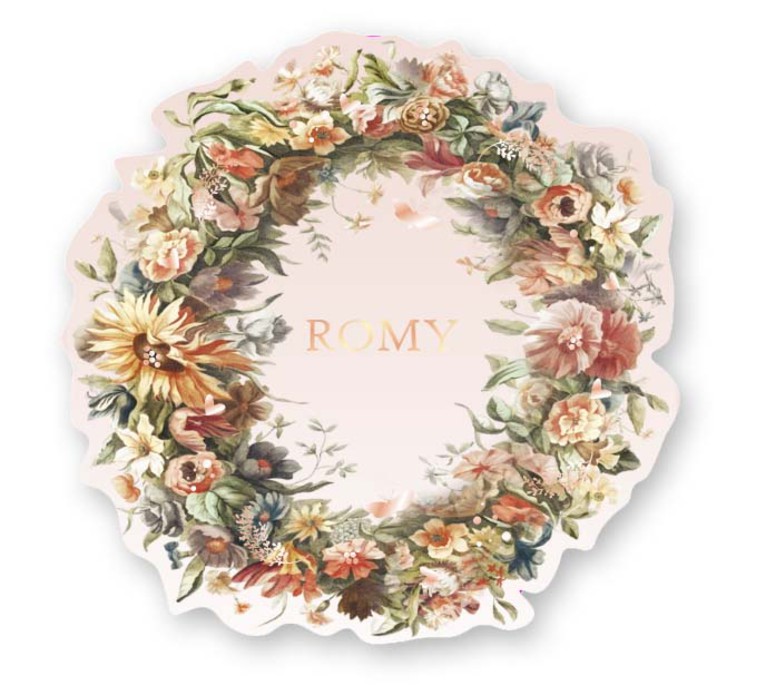 Een uniek geboortekaartje in speciale vorm! De vorm van de bloemenkrans wordt gestanst en maakt het een bijzondere vorm geboortekaartje. Romantisch geboortekaartje voor wie van bloemen houdt. Vraag eens de proefdruk aan.