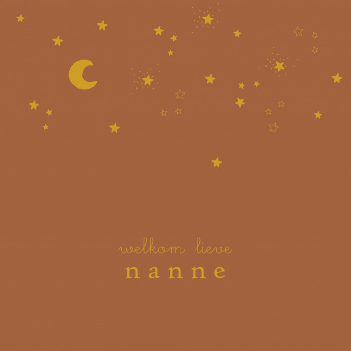 Geboortekaartje met sterretjes