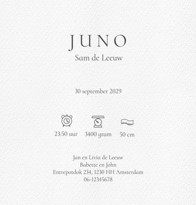 Geboortekaartje vierde kind met strand in watercolor. Je kunt een familielid weglaten of toevoegen met behulp van de beeldbank. Broer en zus kun je aanpassen zoals jullie dat willen en klopt met looks en leeftijd.