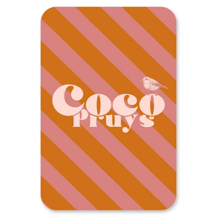 Hip geboortekaartje in heldere warme kleuren. Grootse vormen voor een groots effect. De ronde hoeken maken het een bijzonder geboortekaartje voor jullie baby. Kleuren veranderen is geen enkel probleem met de editor. Ook het lettertype kun je makkelijk zel