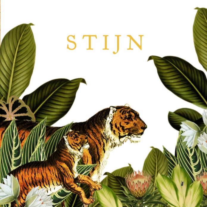Geboortekaartje tijger jungle