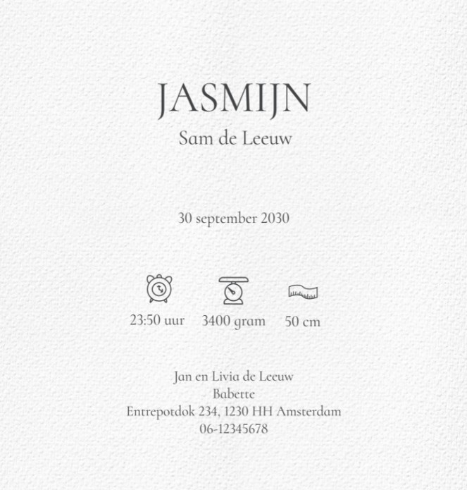 Geboortekaartje tweede kind bij grote boom met wiegje in de boom. Het is ook mogelijk om dit kaartje te maken voor derde kind of eerste kind, met de beeldbank kun je allerlei kanten uit. Watverf geschilderde boom en watercolor familie voor een bijzonder g