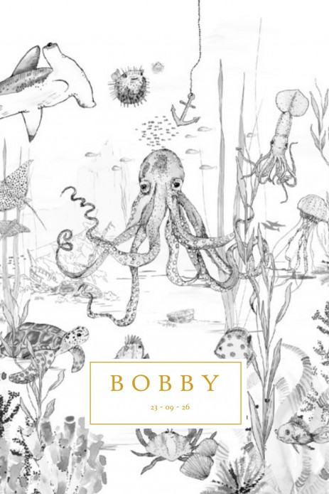 Geboortekaartje 'Underwater Wonders' van Annet Weelink Design