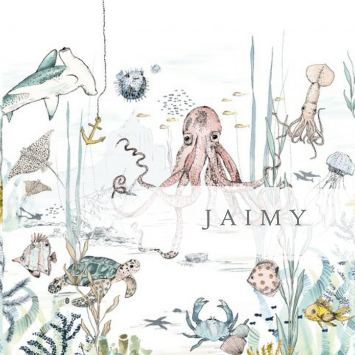 Geboortekaartje 'Underwater Wonders' van Annet Weelink Design