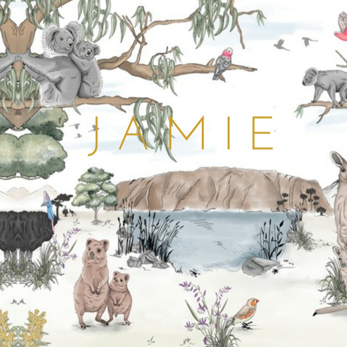 Geboortekaartje 'Wildlifes Playground' van Annet Weelink Design