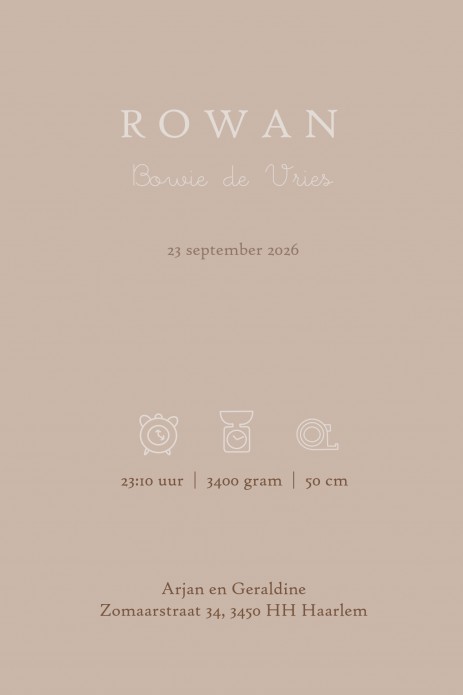 Geboortekaartje handgetekend monogram botanisch. Alle letters van het alfabet zijn mogelijk. Handgetekende bloemen en takjes zijn bijzonder illustratief en origineel voor op jullie geboortekaartje. Wij ontwerpen alles zelf en zijn dus absoluut origineel. 