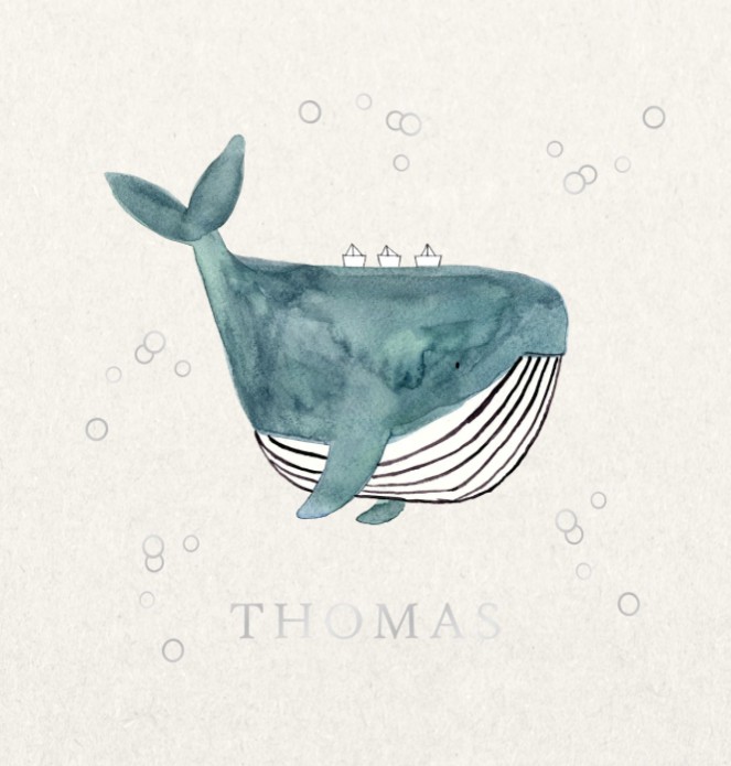 Geboortekaartje walvis Annebrechtje