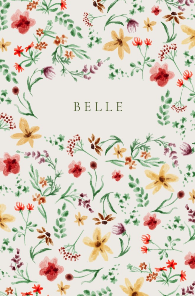 Een lief geboortekaartje met watercolor bloemetjes patroon. Een schattig geboortekaartje, decoratief en illustratief. Een prachtig geboortekaartje voor wanneer jullie meisje is geboren. Bestel eens een gratis proefdruk.