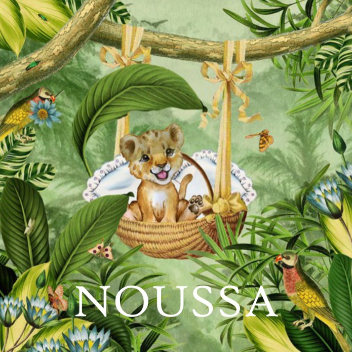 Lief geboortekaartje welpje in de jungle