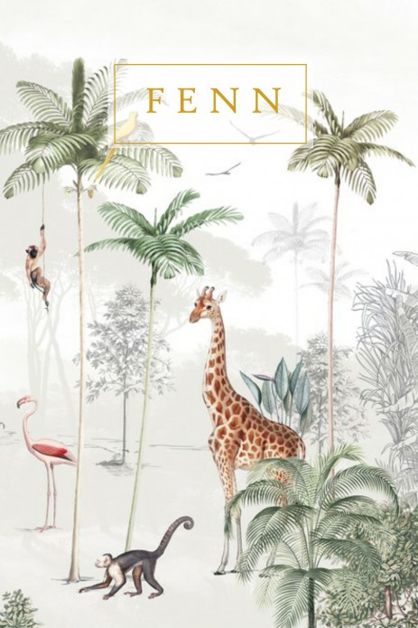 Geboortekaartje 'Wildlifes Playground' van Annet Weelink Design