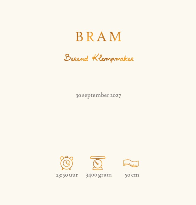 Een leuk Winnie the Pooh geboortekaartje met originele illustratie en accent in folie. We hebben treffende quotes die je kunt gebruiken. We drukken alles op maat en kunnen je een proefkaartje toesturen. Zo kun je goed de kwaliteit beoordelen van het geboo