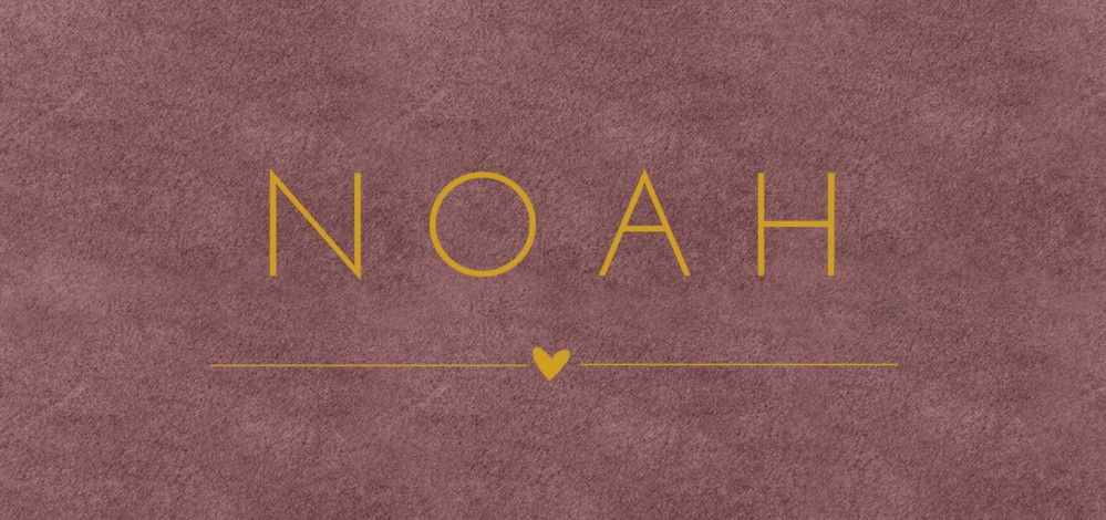 Geboortekaartje folie met velvet look