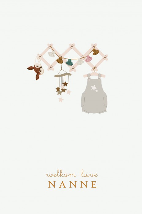Geboortekaartje babykleertjes