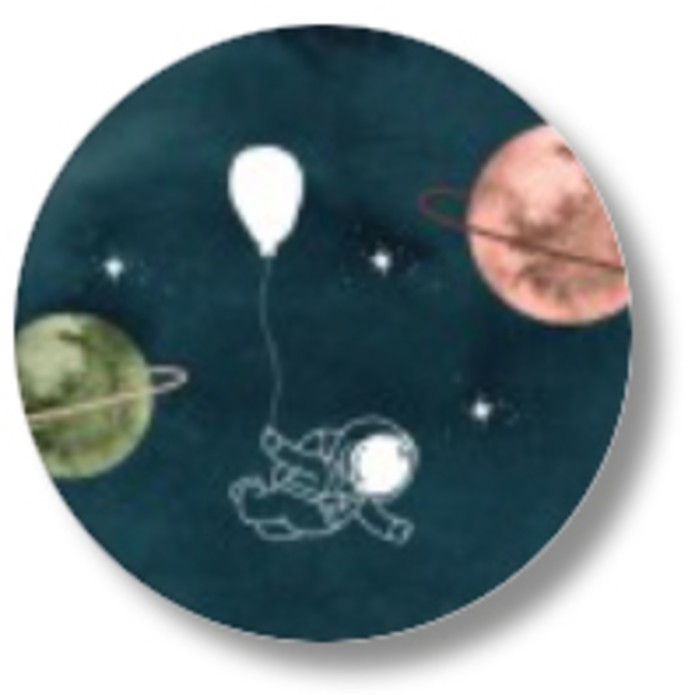 Sluitsticker astronaut