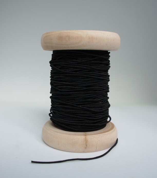 Label koord elastisch 'zwart'