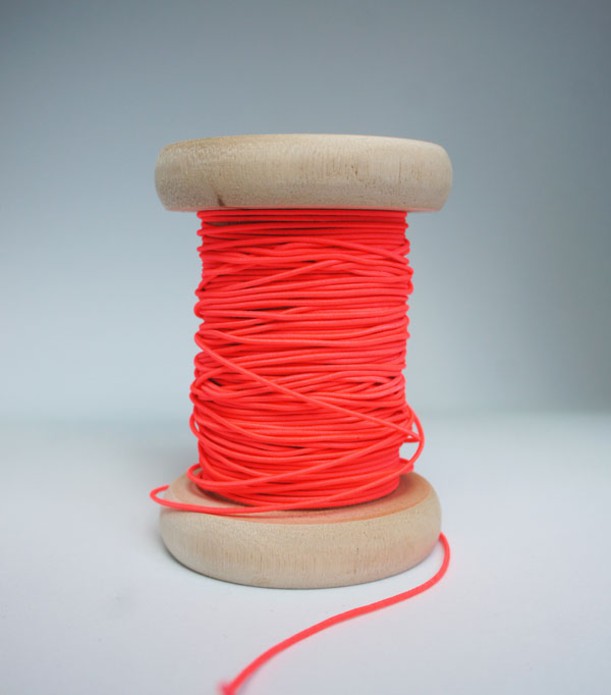 Label koord elastisch 'neon oranje'