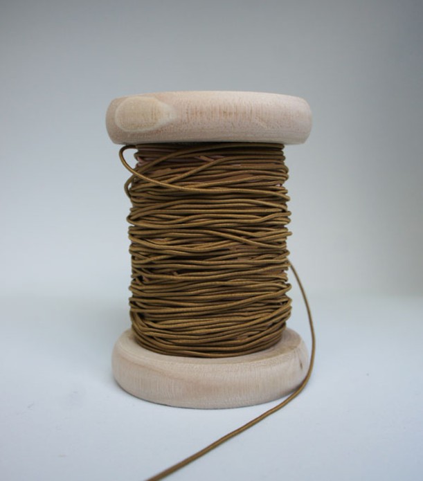 Label koord elastisch 'taupe'