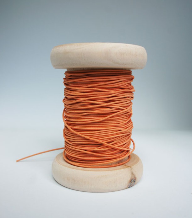 Label koord elastisch 'Roest roze'