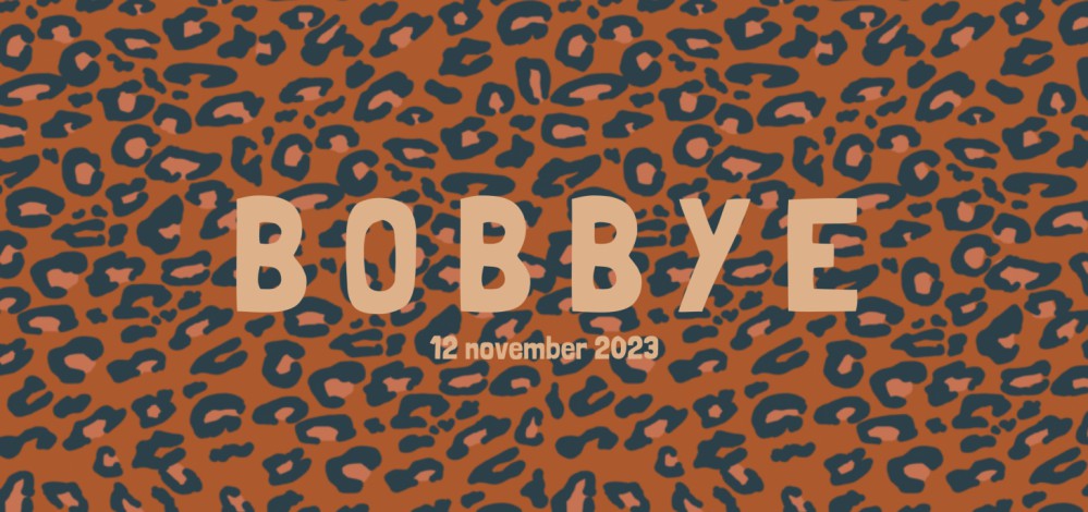 Liggend geboortekaartje unisex luipaard print