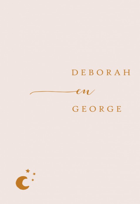 Klassieke trouwkaart typografie