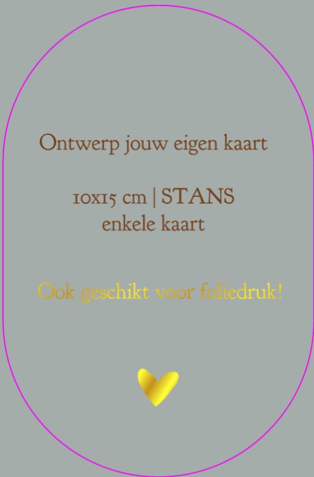 Ontwerp zelf jouw STANS kaart | 15x10 cm | Enkele kaart