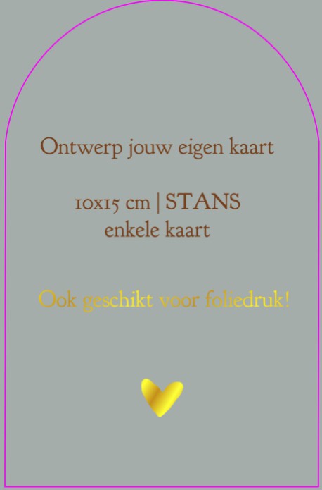 Ontwerp zelf jouw STANS kaart | 10x15 cm | Enkele kaart